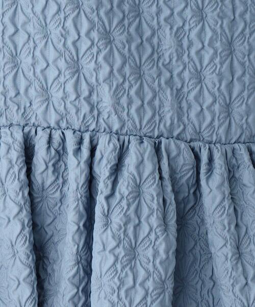 OPAQUE.CLIP(オペークドットクリップ)の「◆ふくれジャカード キャミワンピース(ワンピース・レディース・ブルー/ブラック・36/38)」の19枚目の写真