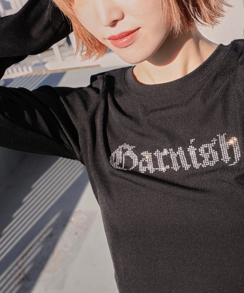 PBLIM（ページボーイリム）の「PAGEBOYLIM/ラインストーンT（Tシャツ/カットソー・レディース・ブラック/オフホワイト・FREE）」の14枚目の写真