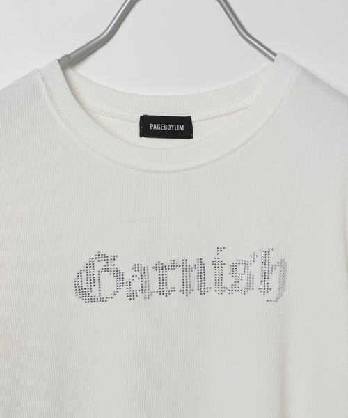 PBLIM（ページボーイリム）の「PAGEBOYLIM/ラインストーンT（Tシャツ/カットソー・レディース・ブラック/オフホワイト・FREE）」の22枚目の写真