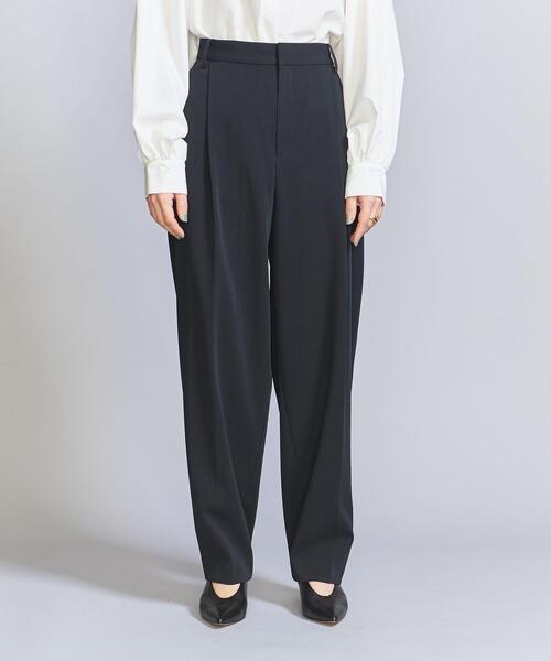 BEAUTY&YOUTH UNITED ARROWS(ビューティーアンドユースユナイテッドアローズ)の「ツイルタックテーパードパンツ(スラックス・レディース・ネイビー・S/M/L)」の2枚目の写真