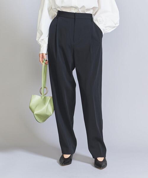BEAUTY&YOUTH UNITED ARROWS(ビューティーアンドユースユナイテッドアローズ)の「ツイルタックテーパードパンツ(スラックス・レディース・ネイビー・S/M/L)」の6枚目の写真