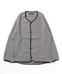 Grand PARK | ギンガムサッカーノーカラーブルゾン(ライダースジャケット)