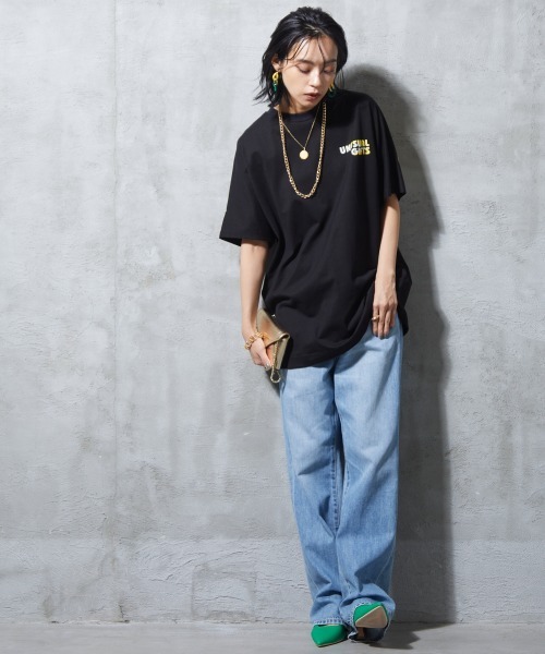 GEVS.(ジェイヴィス)の「<大きいサイズ> ライトオンスデニムワイドストレートパンツ GEVS.(デニムパンツ・レディース・ブルー系/ライトブルー・80/84/88/92/96/98/122/114/106)」の19枚目の写真