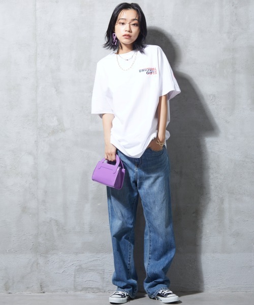 GEVS.(ジェイヴィス)の「<大きいサイズ> ライトオンスデニムワイドストレートパンツ GEVS.(デニムパンツ・レディース・ブルー系/ライトブルー・80/84/88/92/96/98/122/114/106)」の10枚目の写真