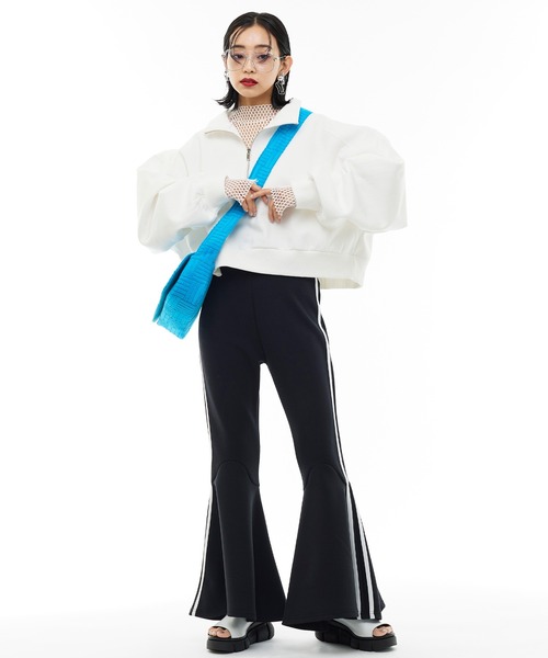 Narcissus（ナルシス）の「【SINN】Narcissusオリジナル　フレアラインパンツ（その他パンツ・レディース・ブルー/ブラック・FREE）」の3枚目の写真