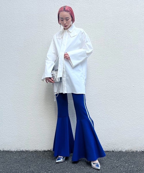 Narcissus（ナルシス）の「【SINN】Narcissusオリジナル　フレアラインパンツ（その他パンツ・レディース・ブルー/ブラック・FREE）」の17枚目の写真