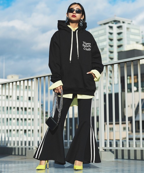 Narcissus（ナルシス）の「【SINN】Narcissusオリジナル　フレアラインパンツ（その他パンツ・レディース・ブルー/ブラック・FREE）」の5枚目の写真