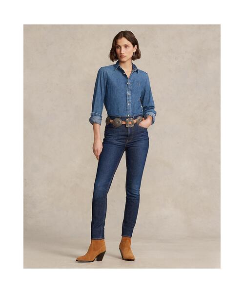 POLO RALPH LAUREN（ポロ ラルフ ローレン）の「デニム シャツ（シャツ/ブラウス・レディース・ブルー・0/10/12/14/2/4/6/8）」の2枚目の写真