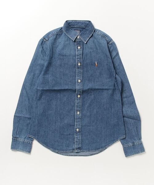 POLO RALPH LAUREN（ポロ ラルフ ローレン）の「デニム シャツ（シャツ/ブラウス・レディース・ブルー・0/10/12/14/2/4/6/8）」の7枚目の写真