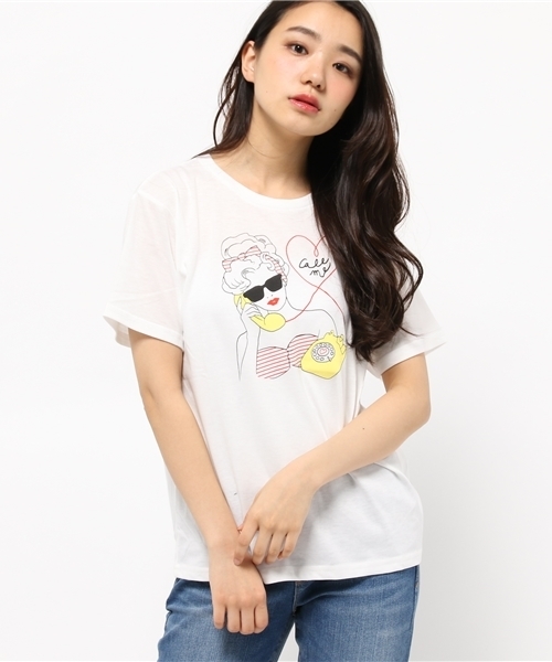 WEGO（ウィゴー）の「WEGO/ガールプリントＴシャツ（Tシャツ/カットソー・レディース・その他1/その他2・FREE）」の12枚目の写真