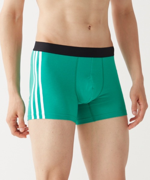 adidas（アディダス）の「adidas/アディダス 3ストライプス ボクサーパンツ 吸汗速乾ドライ（ボクサーパンツ・メンズ・グリーン系その他/ブラック/ネイビー/オレンジ系その他/イエロー系その他/ブルーグリーン・LARGE/MEDIUM/X-LARGE）」の11枚目の写真