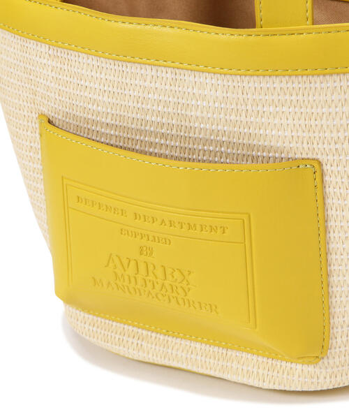 AVIREX(アヴィレックス)の「《限定》BASKET MINI TOTE BAG/ バスケットミニトートバッグ(トートバッグ・レディース・キャメル/シルバー/アイボリー/ブラック・FREE)」の19枚目の写真
