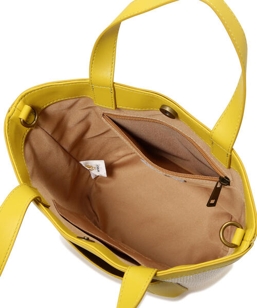 AVIREX(アヴィレックス)の「《限定》BASKET MINI TOTE BAG/ バスケットミニトートバッグ(トートバッグ・レディース・キャメル/シルバー/アイボリー/ブラック・FREE)」の17枚目の写真