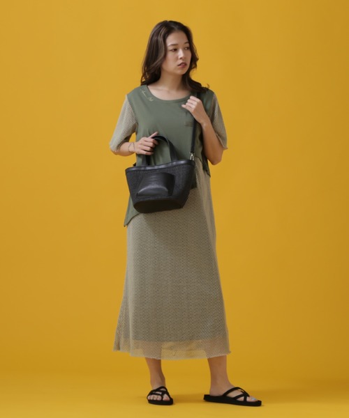 AVIREX(アヴィレックス)の「《限定》BASKET MINI TOTE BAG/ バスケットミニトートバッグ(トートバッグ・レディース・キャメル/シルバー/アイボリー/ブラック・FREE)」の15枚目の写真