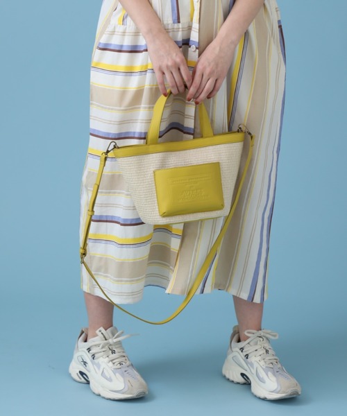AVIREX(アヴィレックス)の「《限定》BASKET MINI TOTE BAG/ バスケットミニトートバッグ(トートバッグ・レディース・キャメル/シルバー/アイボリー/ブラック・FREE)」の5枚目の写真