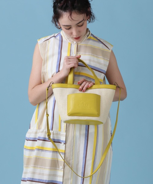 AVIREX(アヴィレックス)の「《限定》BASKET MINI TOTE BAG/ バスケットミニトートバッグ(トートバッグ・レディース・キャメル/シルバー/アイボリー/ブラック・FREE)」の7枚目の写真