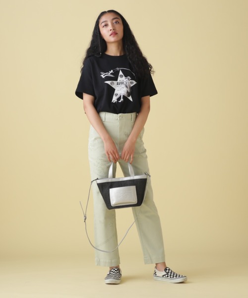 AVIREX(アヴィレックス)の「《限定》BASKET MINI TOTE BAG/ バスケットミニトートバッグ(トートバッグ・レディース・キャメル/シルバー/アイボリー/ブラック・FREE)」の10枚目の写真