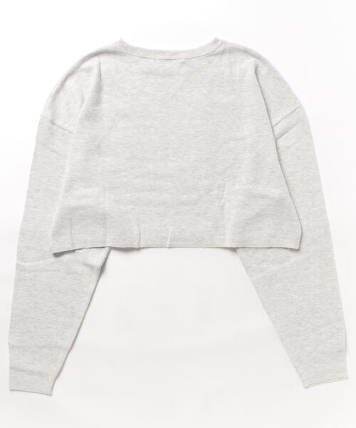 MOUSSY（マウジー）の「CUT OFF CROP トップス（Tシャツ/カットソー・レディース・ベージュ/杢グレー/ピンク・FREE）」の22枚目の写真