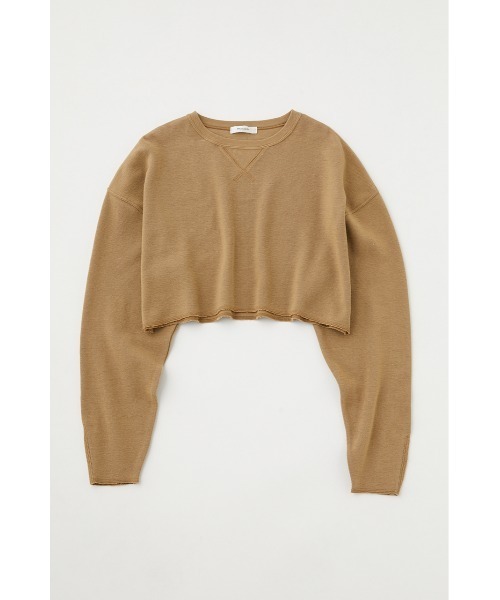 MOUSSY（マウジー）の「CUT OFF CROP トップス（Tシャツ/カットソー・レディース・ベージュ/杢グレー/ピンク・FREE）」の21枚目の写真