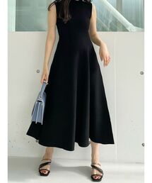 MERCURYDUO | 【To/】ハイゲージノースリフレアニットワンピース(ワンピース)