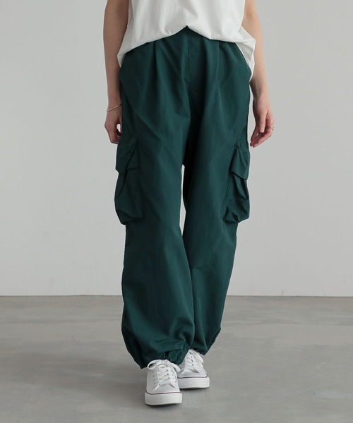 n'OrLABEL（ノアールレーベル）の「【機能素材】『ひんやりカーゴパンツ』（カーゴパンツ・レディース・ブラック/グリーン/ベージュ・1/2）」の3枚目の写真