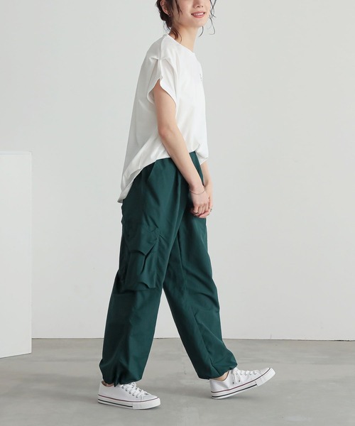 n'OrLABEL（ノアールレーベル）の「【機能素材】『ひんやりカーゴパンツ』（カーゴパンツ・レディース・ブラック/グリーン/ベージュ・1/2）」の10枚目の写真