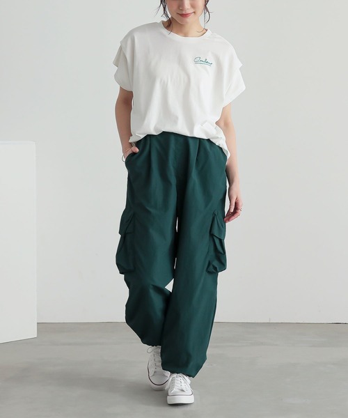 n'OrLABEL（ノアールレーベル）の「【機能素材】『ひんやりカーゴパンツ』（カーゴパンツ・レディース・ブラック/グリーン/ベージュ・1/2）」の11枚目の写真