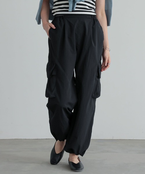 n'OrLABEL（ノアールレーベル）の「【機能素材】『ひんやりカーゴパンツ』（カーゴパンツ・レディース・ブラック/グリーン/ベージュ・1/2）」の22枚目の写真