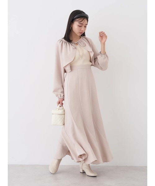 earth music&ecology（アースミュージックアンドエコロジー）の「レイヤリングニットタンクトップ（インナーウェア/肌着・レディース・ラベンダー/アイボリー/グリーン/ブラック・M/S）」の8枚目の写真