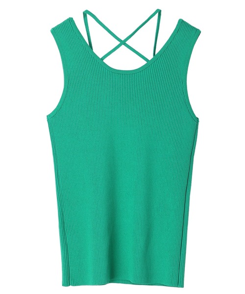 earth music&ecology（アースミュージックアンドエコロジー）の「レイヤリングニットタンクトップ（インナーウェア/肌着・レディース・ラベンダー/アイボリー/グリーン/ブラック・M/S）」の13枚目の写真