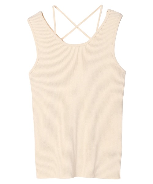 earth music&ecology（アースミュージックアンドエコロジー）の「レイヤリングニットタンクトップ（インナーウェア/肌着・レディース・ラベンダー/アイボリー/グリーン/ブラック・M/S）」の20枚目の写真