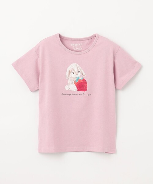 ANY(エニィ)の「水彩風 アニマルプリント Tシャツ(Tシャツ/カットソー・キッズ・ライトオレンジ系/ピンク系/サックスブルー系/黄緑系・110/120/130/100/90)」の14枚目の写真