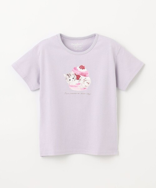ANY(エニィ)の「水彩風 アニマルプリント Tシャツ(Tシャツ/カットソー・キッズ・ライトオレンジ系/ピンク系/サックスブルー系/黄緑系・110/120/130/100/90)」の17枚目の写真