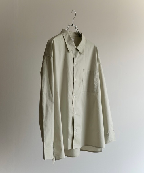 COURO（コウロ）の「23SS リラクシー コットンブロード シャツ（シャツ/ブラウス・メンズ・グレイッシュベージュ/ベージュ/カーキ/ブラウン/ブルーグレー/グリーン/ホワイト・S/M/L）」の5枚目の写真