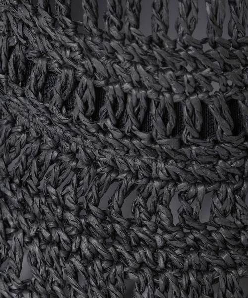 Andemiu（アンデミュウ）の「ペーパーバケットハット 180543（ハット・レディース・ブラック/ベージュ/ブラウン・FREE）」の5枚目の写真