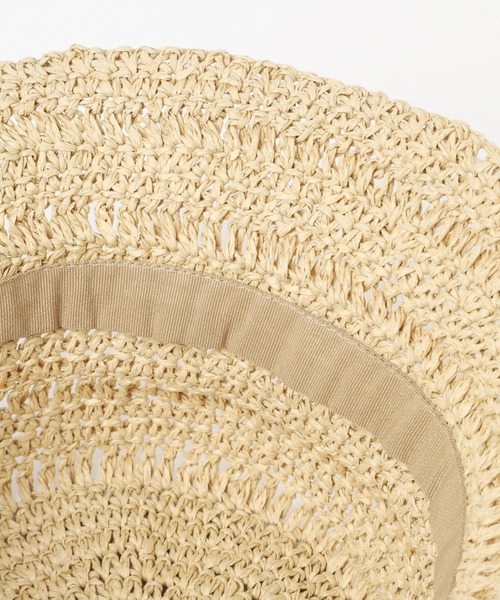 Andemiu（アンデミュウ）の「ペーパーバケットハット 180543（ハット・レディース・ブラック/ベージュ/ブラウン・FREE）」の4枚目の写真