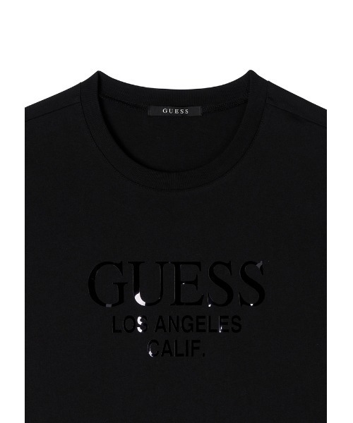 Guess(ゲス)の「Shiny Film Logo Teet(Tシャツ/カットソー・メンズ・ダークグリーン/ブラック/ピンク/ホワイト・MEDIUM/LARGE/X-LARGE)」の7枚目の写真