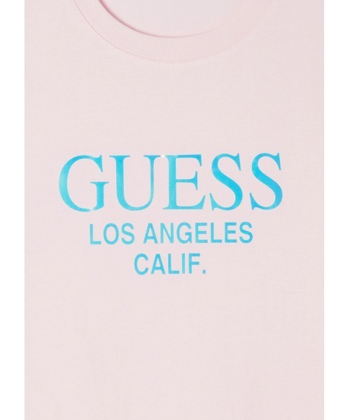 Guess(ゲス)の「Shiny Film Logo Teet(Tシャツ/カットソー・メンズ・ダークグリーン/ブラック/ピンク/ホワイト・MEDIUM/LARGE/X-LARGE)」の9枚目の写真