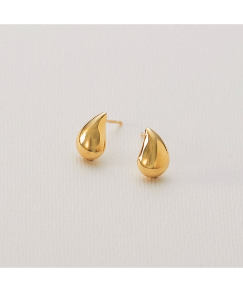 COCOSHNIK(ココシュニック)の「K10中空変形ペアシェイプ スタッドピアス(ピアス(両耳用)・レディース・ホワイト系その他7・00)」の10枚目の写真