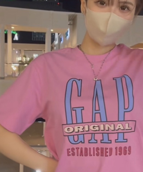 GAP（ギャップ）の「GAPロゴ Tシャツ(ユニセックス)（Tシャツ/カットソー・メンズ・ピンク/その他/ブラック/ホワイト/ネイビー/グリーン・M/S/XL/L/XS）」の5枚目の写真