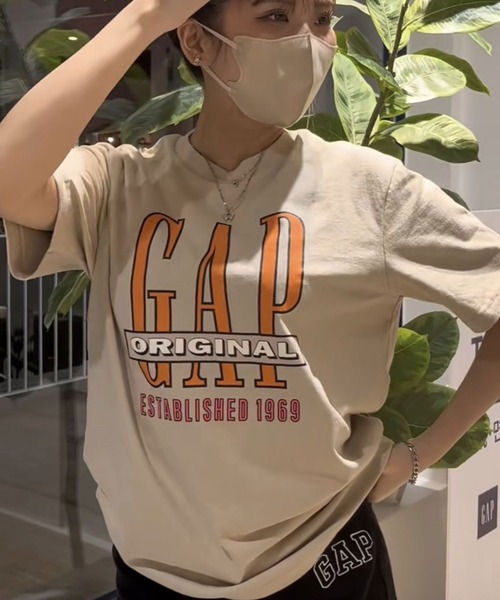 GAP（ギャップ）の「GAPロゴ Tシャツ(ユニセックス)（Tシャツ/カットソー・メンズ・ピンク/その他/ブラック/ホワイト/ネイビー/グリーン・M/S/XL/L/XS）」の6枚目の写真