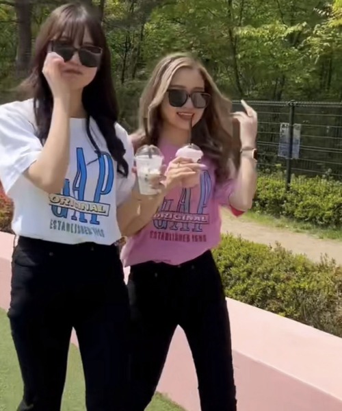 GAP（ギャップ）の「GAPロゴ Tシャツ(ユニセックス)（Tシャツ/カットソー・メンズ・ピンク/その他/ブラック/ホワイト/ネイビー/グリーン・M/S/XL/L/XS）」の14枚目の写真