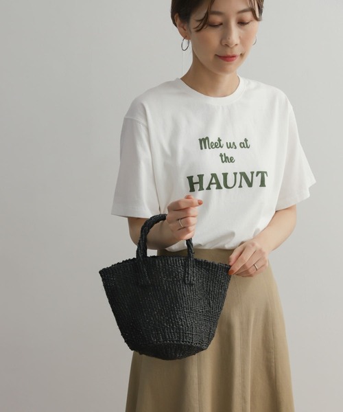 URBAN RESEARCH DOORS(アーバンリサーチドアーズ)の「アフリカンスクエア サイザルミニバッグ(ハンドバッグ・レディース・ホワイト/シルバー/ブラック・FREE)」の1枚目の写真