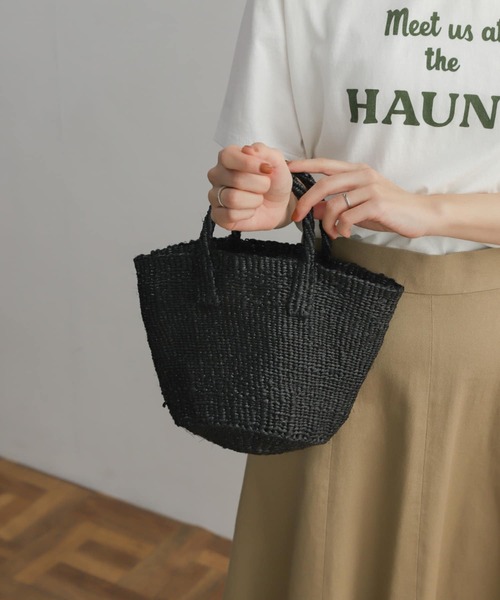 URBAN RESEARCH DOORS(アーバンリサーチドアーズ)の「アフリカンスクエア サイザルミニバッグ(ハンドバッグ・レディース・ホワイト/シルバー/ブラック・FREE)」の5枚目の写真