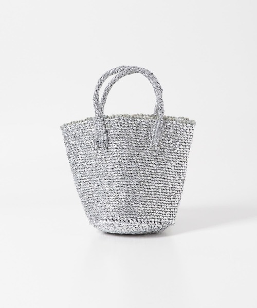 URBAN RESEARCH DOORS(アーバンリサーチドアーズ)の「アフリカンスクエア サイザルミニバッグ(ハンドバッグ・レディース・ホワイト/シルバー/ブラック・FREE)」の13枚目の写真