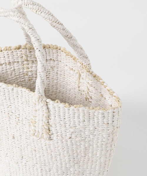 URBAN RESEARCH DOORS(アーバンリサーチドアーズ)の「アフリカンスクエア サイザルミニバッグ(ハンドバッグ・レディース・ホワイト/シルバー/ブラック・FREE)」の9枚目の写真