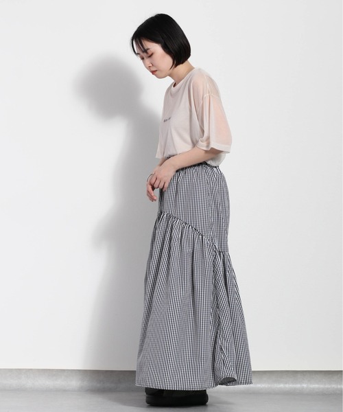 cepo（セポ）の「【セットアイテム】シンプルロゴ シアーＴｅｅ（Tシャツ/カットソー・レディース・オフホワイト/ブラック/ベージュ・M）」の11枚目の写真