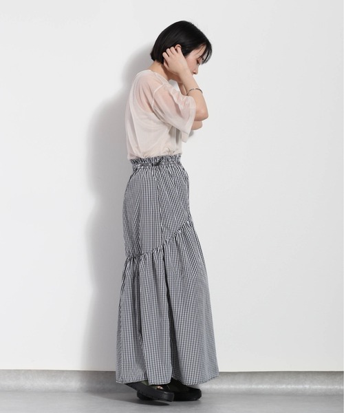 cepo（セポ）の「【セットアイテム】シンプルロゴ シアーＴｅｅ（Tシャツ/カットソー・レディース・オフホワイト/ブラック/ベージュ・M）」の10枚目の写真