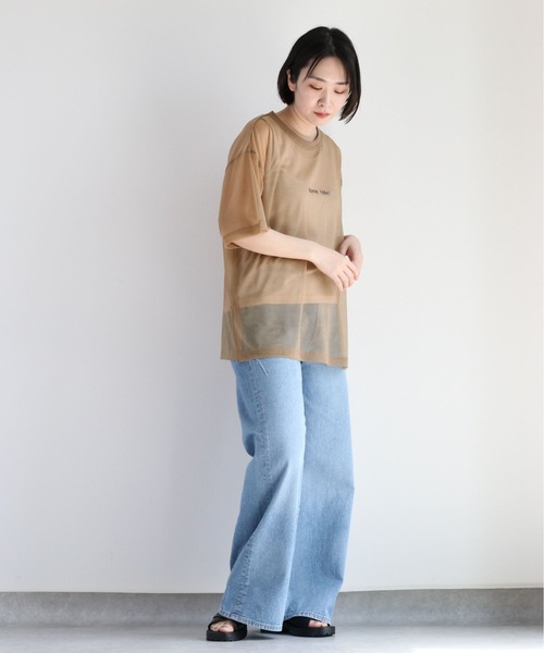 cepo（セポ）の「【セットアイテム】シンプルロゴ シアーＴｅｅ（Tシャツ/カットソー・レディース・オフホワイト/ブラック/ベージュ・M）」の20枚目の写真