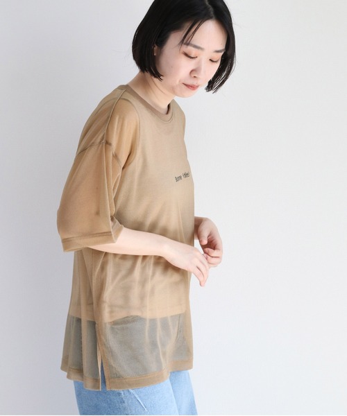 cepo（セポ）の「【セットアイテム】シンプルロゴ シアーＴｅｅ（Tシャツ/カットソー・レディース・オフホワイト/ブラック/ベージュ・M）」の17枚目の写真